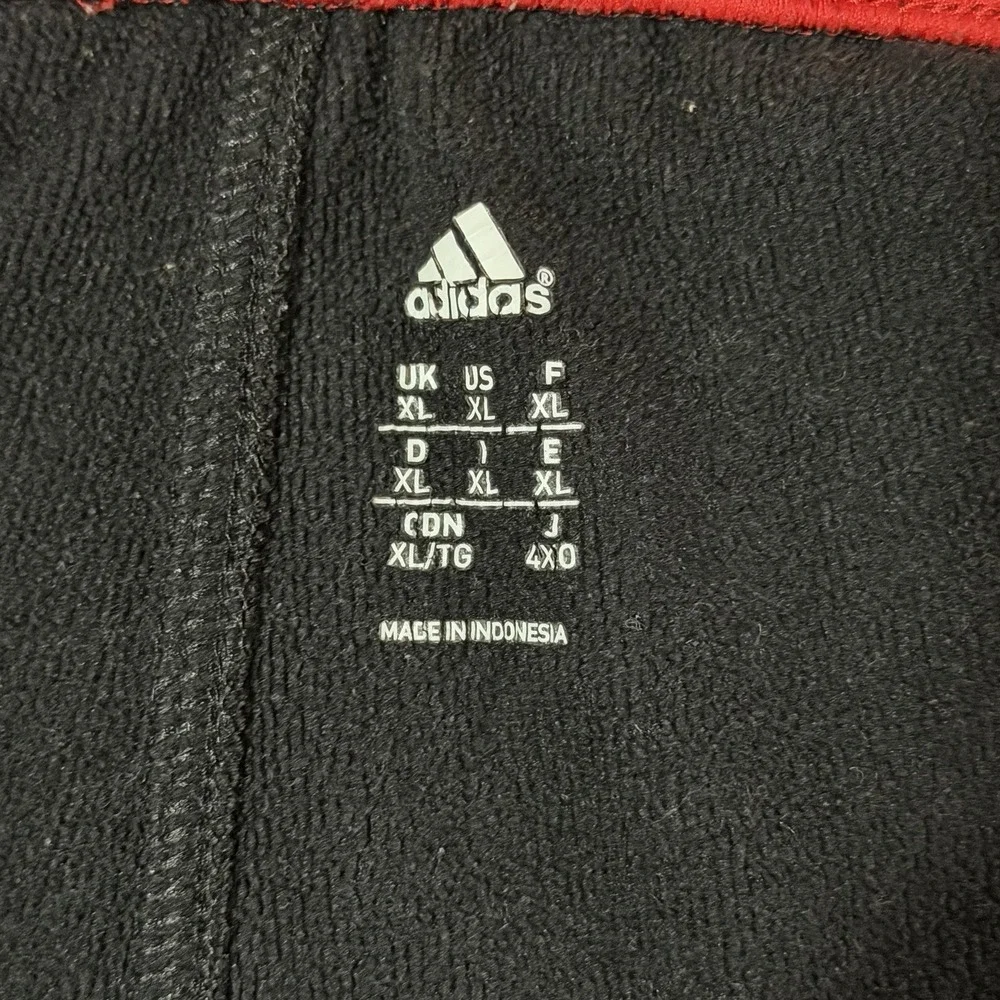 Adidas Essentials 3-Stripes Tricot Track Pants Black / Red Stripes Men's Size XL - Picture 3 of 10